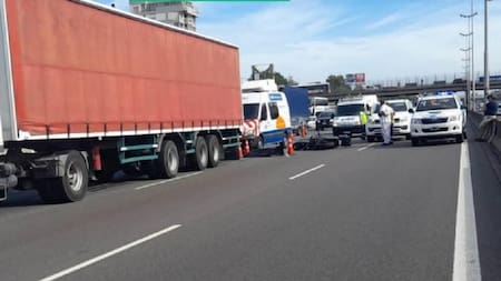 Accidente vial en la Panamericana. Foto: NA.