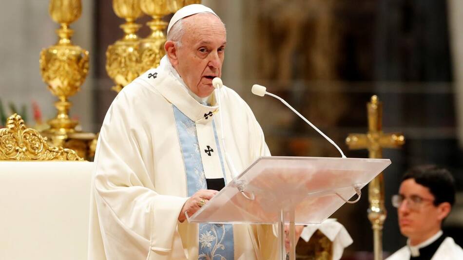 Papa Francisco en la primera misa del 2020, REUTERS