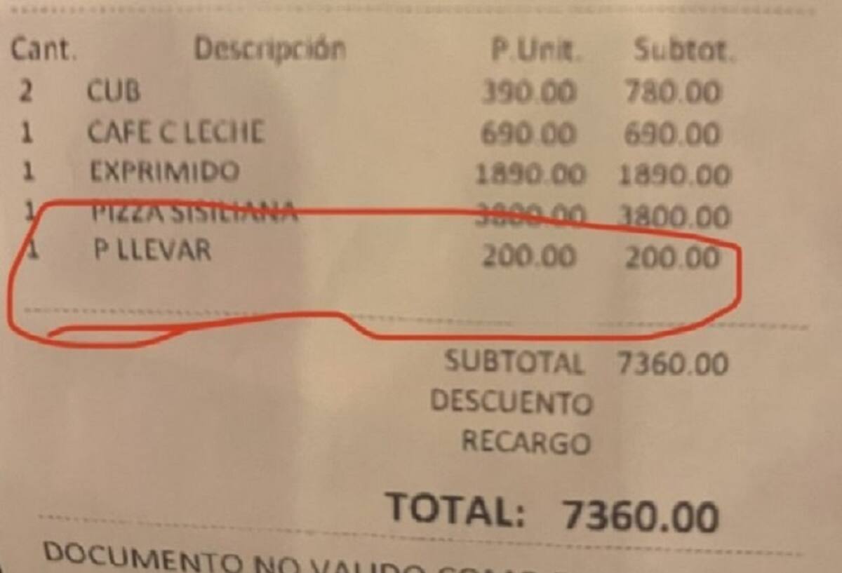 Le sumaron $200 de recargo. Foto: NA.