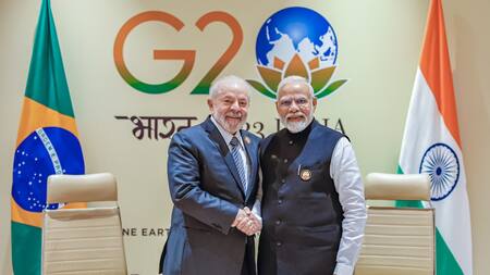 Lula da Silva y Narendra Modi. Foto: X @LulaOficial