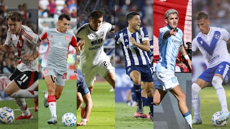 River, Estudiantes, Central Córdoba, Talleres, Racing y Vélez en la Copa Libertadores.