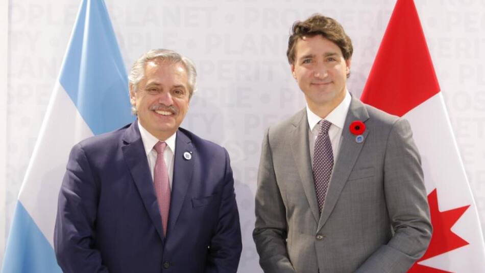 Alberto Fernández y Justin Trudeau, presidentes, Argentina, Canadá, NA