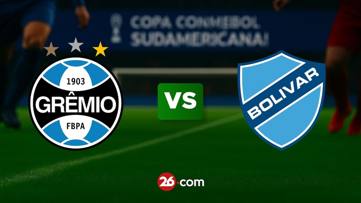 Gremio vs Bolívar por la Copa Sudamericana 2026.