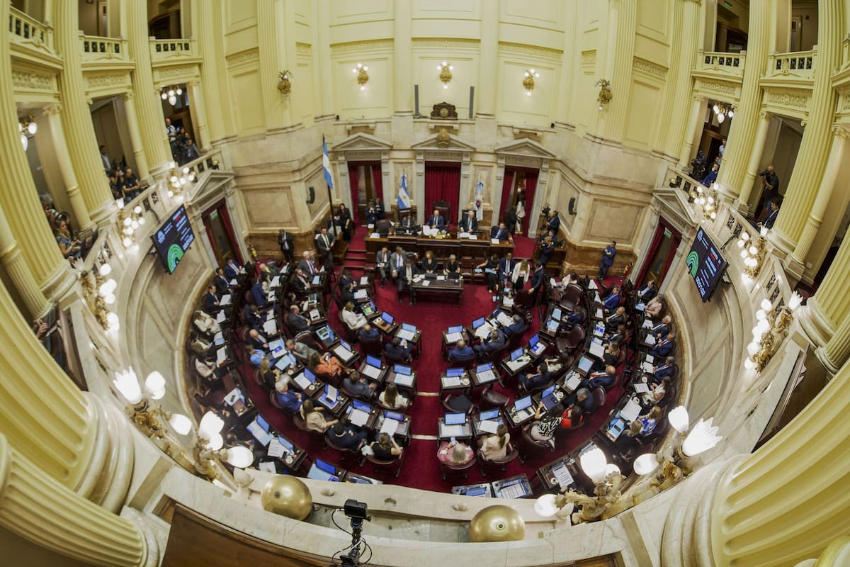 Sesión en el Senado