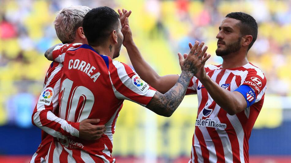 Ángel Correa; Villarreal vs. Atlético de Madrid. Foto: EFE.