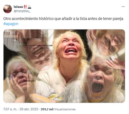 Memes apagón en Europa. Foto: X.