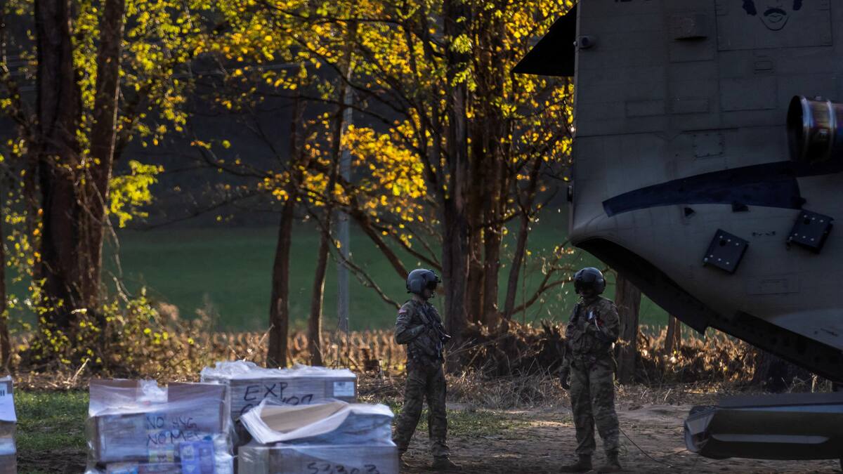 EEUU envía soldados para ayudar tras el paso del huracán Helene. Foto: Reuters.