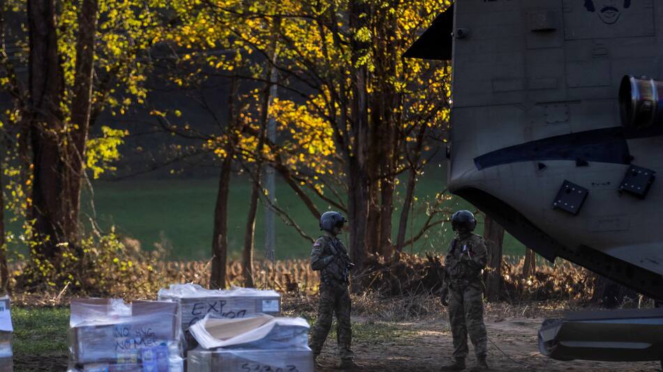 EEUU envía soldados para ayudar tras el paso del huracán Helene. Foto: Reuters.