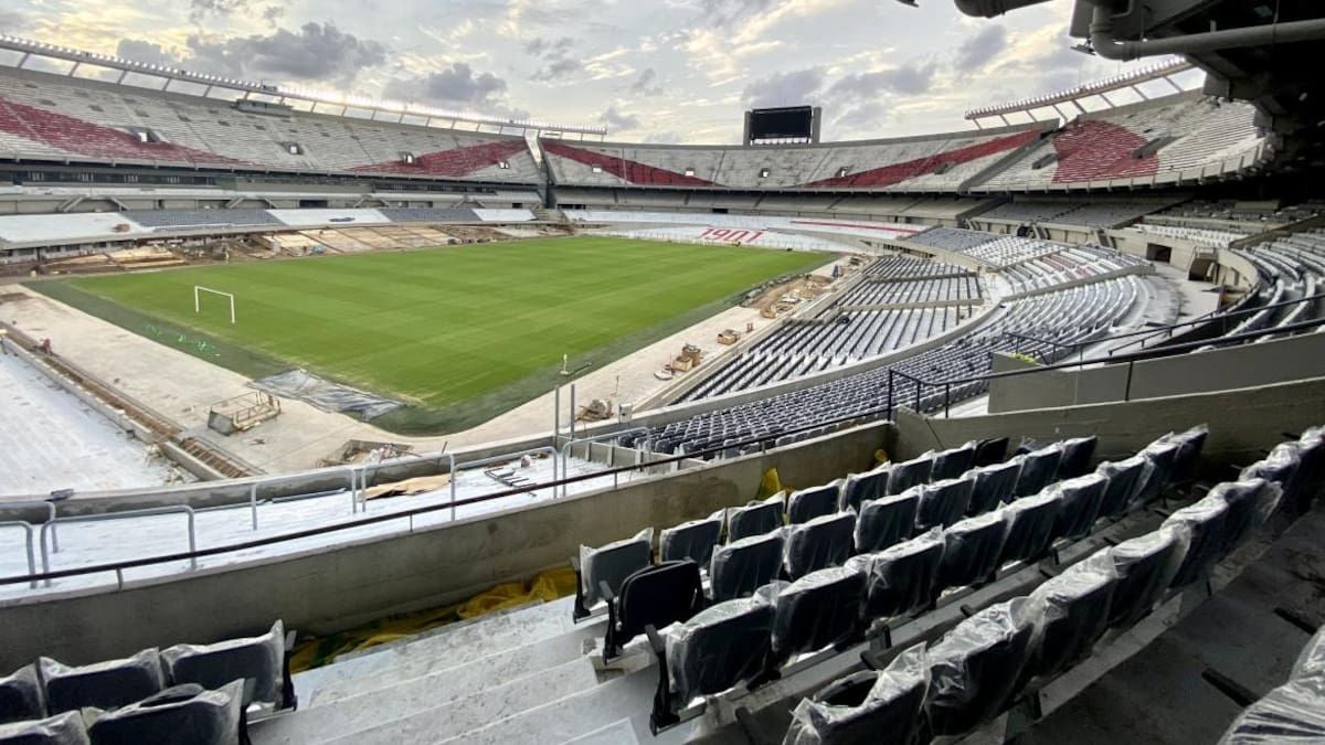 Estadio Monumental renovado. Foto: Twitter @RiverPlate.