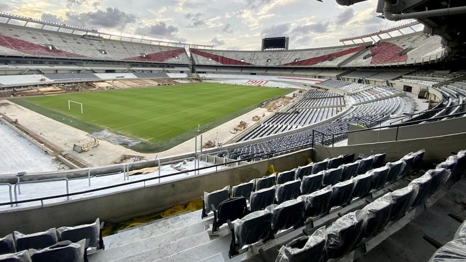 Estadio Monumental renovado. Foto: Twitter @RiverPlate.