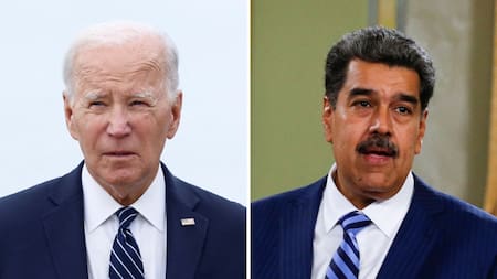 Joe Biden y Nicolás Maduro. Foto: Reuters.