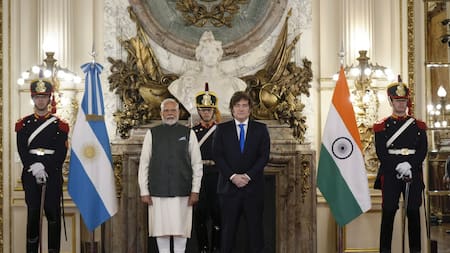 Narendra Modi y Javier Milei.