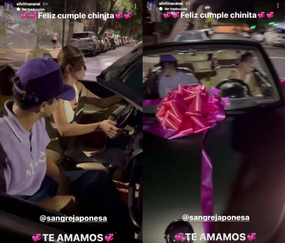 El regalo para la China Suárez. Foto: Instagram.