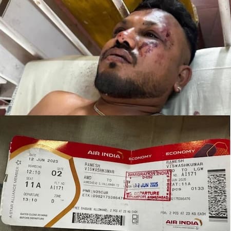 Sobreviviente en el accidente de India. Fuente: NA