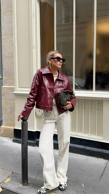 Moda rojo vino. Fuente: Pinterest