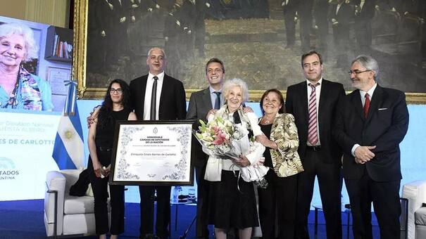 La Cámara de Diputados reconoció a Estela de Carlotto con la Mención de Honor "Juan Bautista Alberdi"