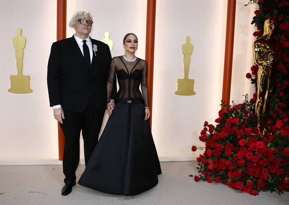 Lady Gaga; Alfombra roja de los Premios Oscar 2023. Foto: Reuters.
