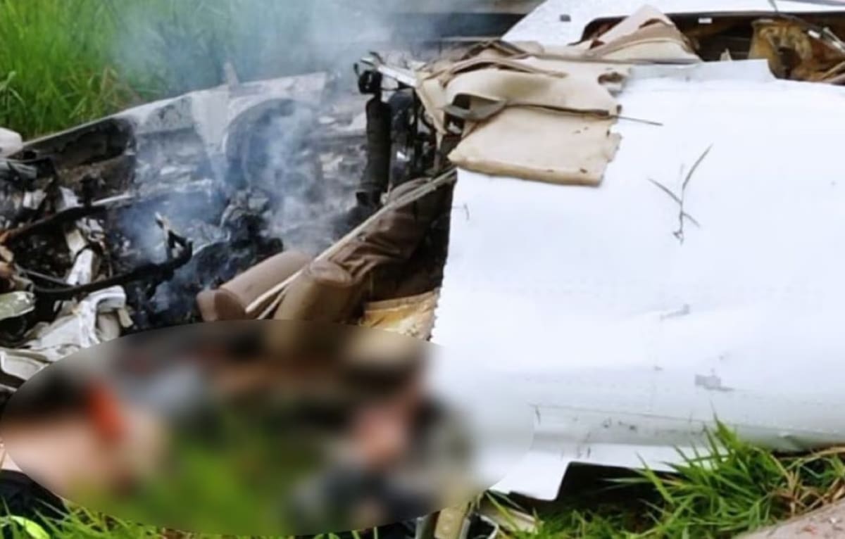 Avioneta se accidentó y cayó en San Luis de Gaceno, Boyacá. Foto: A.P.I.