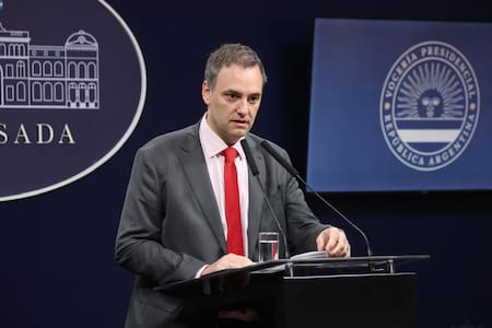 Manuel Adorni, vocero presidencial. Foto: Presidencia.