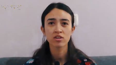 Noa Argamani, la rehén israelí de Hamás. Foto: captura de video.