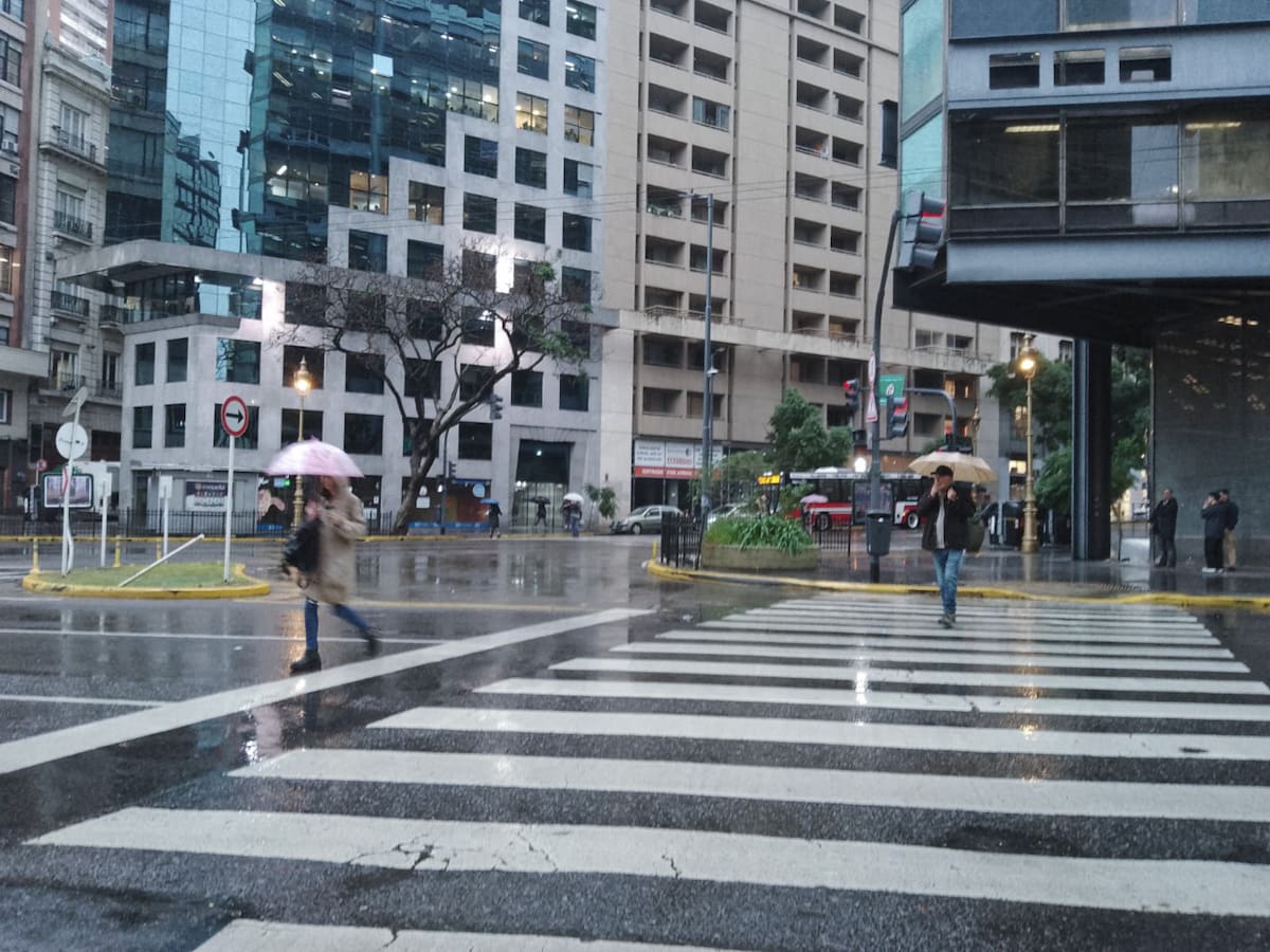 Lluvias y tormentas en Buenos Aires. Foto: NA.