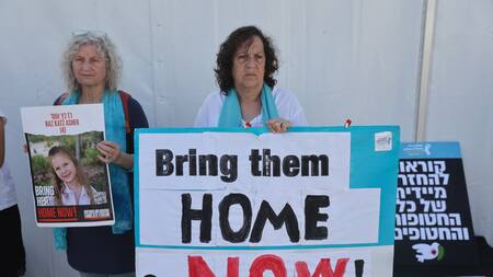 Liberación de rehenes en la Franja de Gaza. Foto: EFE.