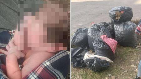 Beba recién nacida encontrada en Morón, foto NA