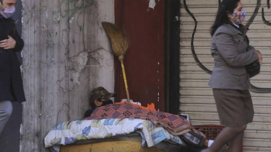 Indigentes, pobreza, gente en situación e calle, NA