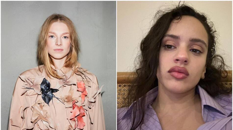 Hunter Schafer y Rosalía. Fotos: Instagram/hunterschafer - rosalia.vt