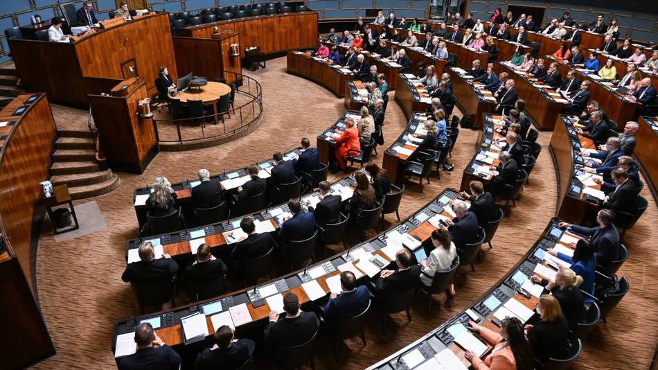 Aprobación del Parlamento para el ingreso de Finlandia a la OTAN. Foto: EFE.