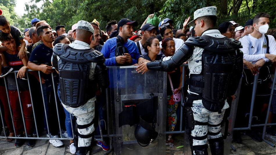 Migrantes en Darién. Foto: Reuters.
