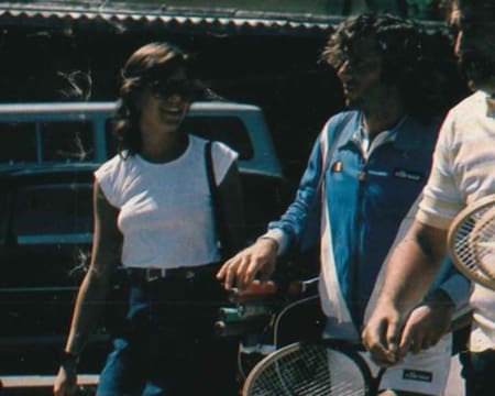 Guillermo Vilas y Carolina de Mónaco. Foto: Pinterest.