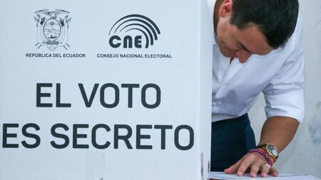 Referéndum en Ecuador, Daniel Noboa. Foto: Reuters.