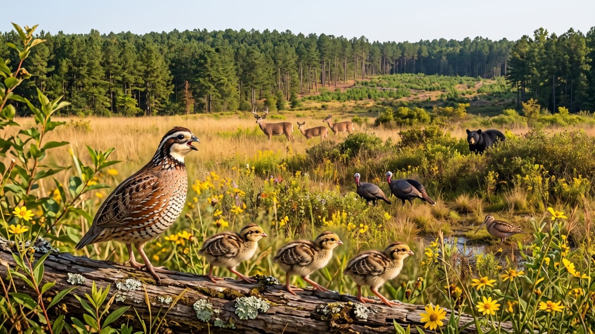 Entre el canto de otras aves, apareció el característico silbido de la codorniz norteña. No se escuchó una sola vez, sino varias, según el relato publicado por el USDA en enero de 2026.