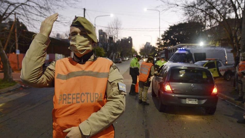Coronavirus, Argentina, pandemia, controles de Prefectura, NA