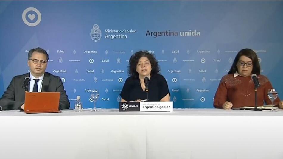 Informe del Ministerio de Salud de la Nación por coronavirus