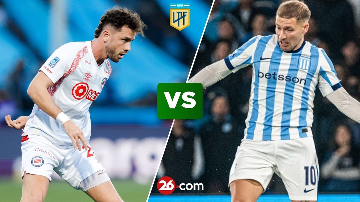 Argentinos Juniors vs Racing por el Torneo Clausura 2026.