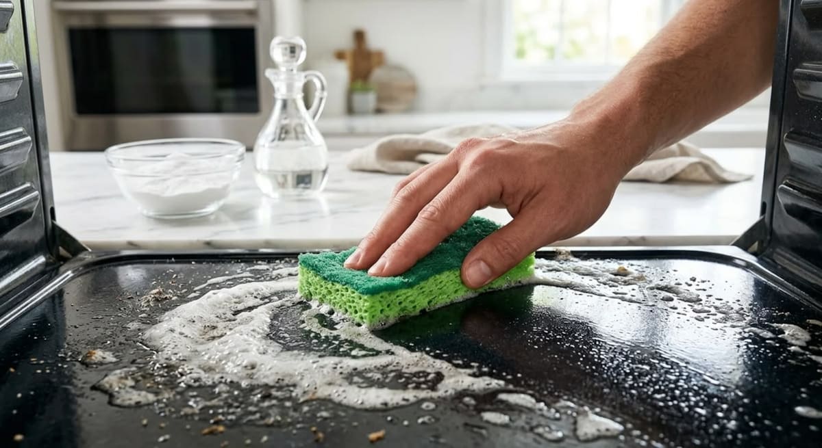 El truco infalible para limpiar el horno con profundidad