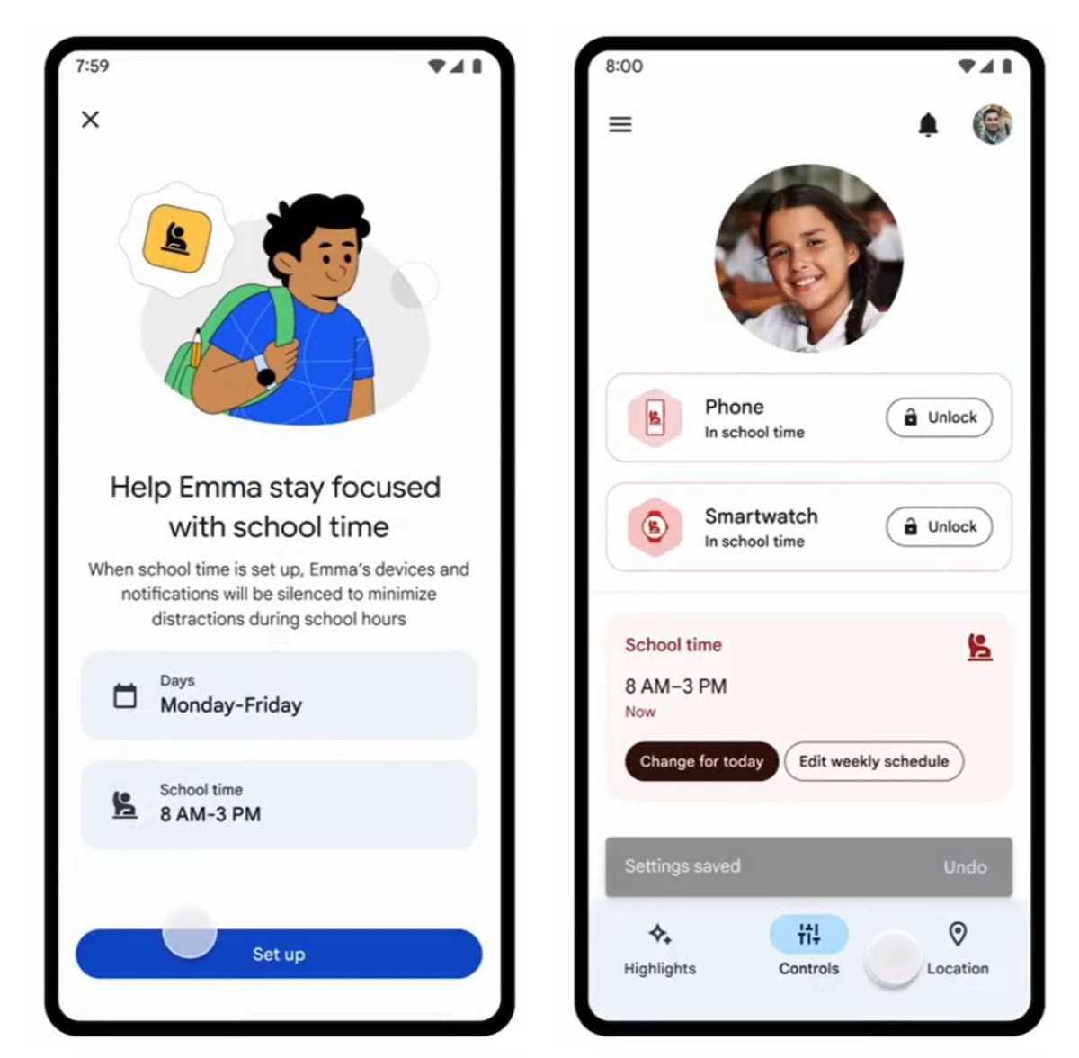 “School Time”, la nueva función de Google. Foto: Google
