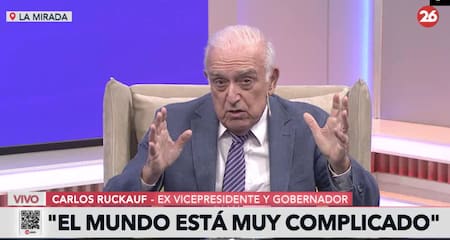 Carlos Ruckauf en La Mirada. Foto: Captura de video.