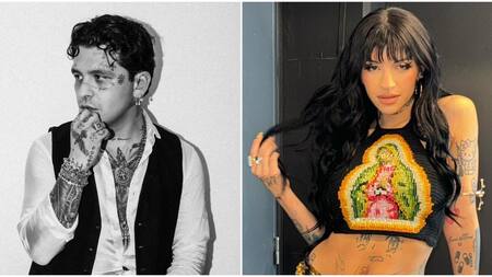 Christian Nodal y Cazzu. Fotos: Instagram.