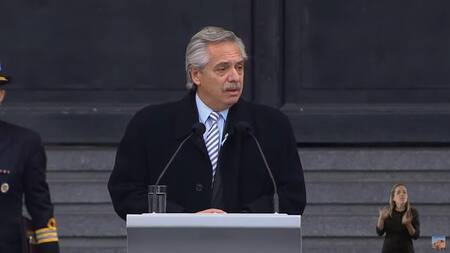 Alberto Fernández, Gobierno, foto captura de video