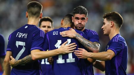 El post de la Selección Argentina tras Emiratos Árabes. Foto: Reuters.