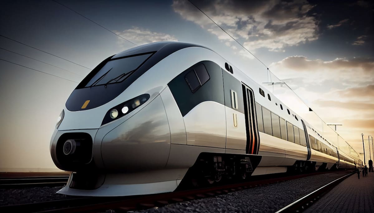 Tren, transporte. Foto Freepik.