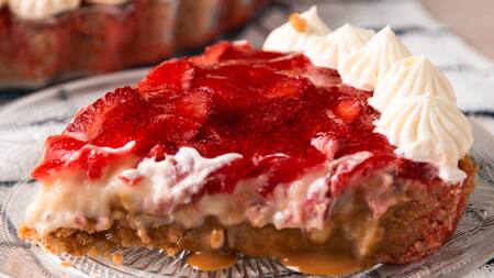 Tarta de frutillas. Foto: tastemade