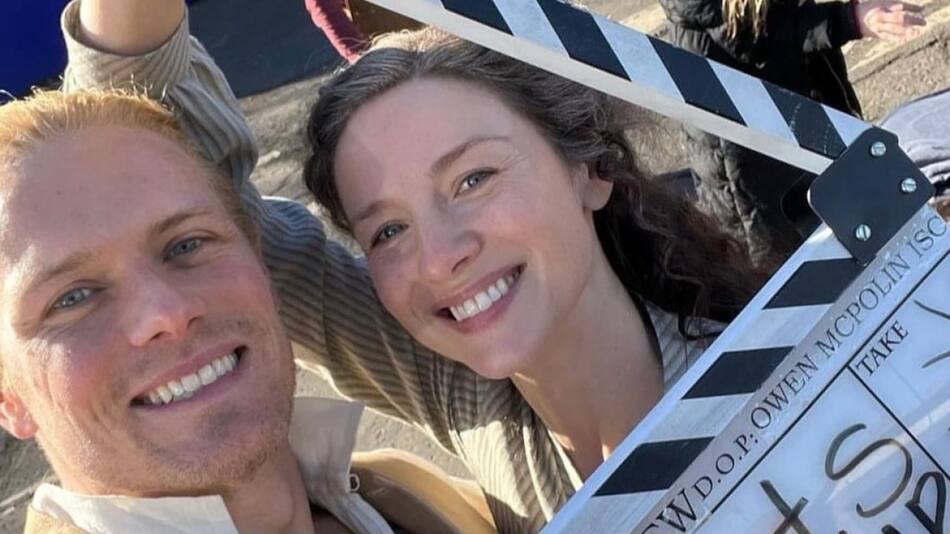 Caitriona Balfe y Sam Heughan. Foto: Instagram / caitrionabalfe.