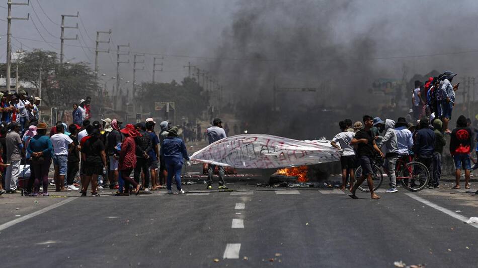 Protestas en Perú. Foto: Télam