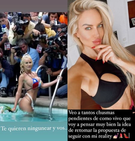 Las historias de Luciana Salazar. Fotos: Instagram.