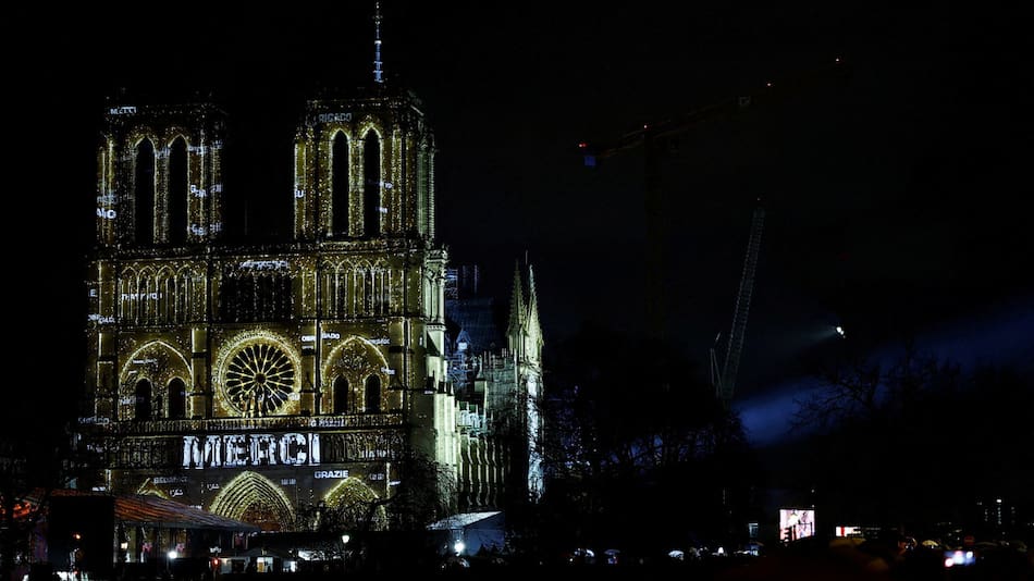 Reapertura de Notre Dame. Foto: Reuters