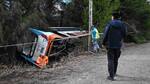 Accidente en Bariloche: un micro con turistas volcó cuando se dirigía al cerro Catedral
